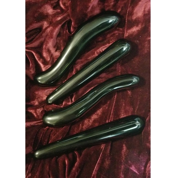 Obsidian Crystal Wand – Massage Reflexology & Self-Care Tool